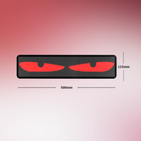 Panneau néon personnalisé pour pare-brise de voiture, écran LED alimenté par USB 5V, une couleur, publicité, décoration, indicateur de direction