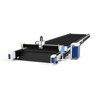 Machine de découpe laser à fibre grand format haute puissance modèle portique, contrôle CNC automatique, système Cypcut, rails de guidage HIWIN, fichier AI