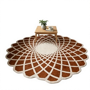 Alfombra de Lana de Lujo Hecha a Mano con Diseño Personalizado, Alfombra de Látex de Alta Calidad con Diseño de Textiles Indios, Alfombra al por Mayor para Sala de Estar - Product Image 1