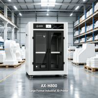 Imprimantes 3D de qualité industrielle série AX-H800, volume d'impression 800x800x800mm, compatibles avec les matériaux PLA, connectivité WiFi et USB, impression rapide