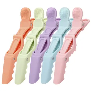 6Pcs Hairstyling Clipper Tool Alligator Hair Clip Hairdressing Hairpin Ladies Plastic Clamps