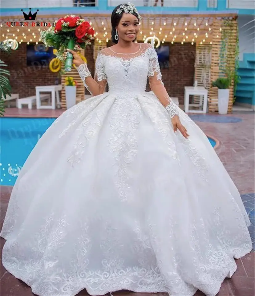 2023 Europa y los Estados Unidos vestido de novia popular boda organza Comercio exterior boda vestido de novia vinculante