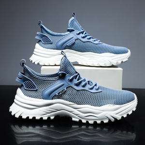Zapatos Deportivos para Hombre, Talla Grande, con Cordones, Suela de EVA, Parte Superior de Malla Transpirable, para Primavera/Verano, Estilo Deportivo - Product Image 3
