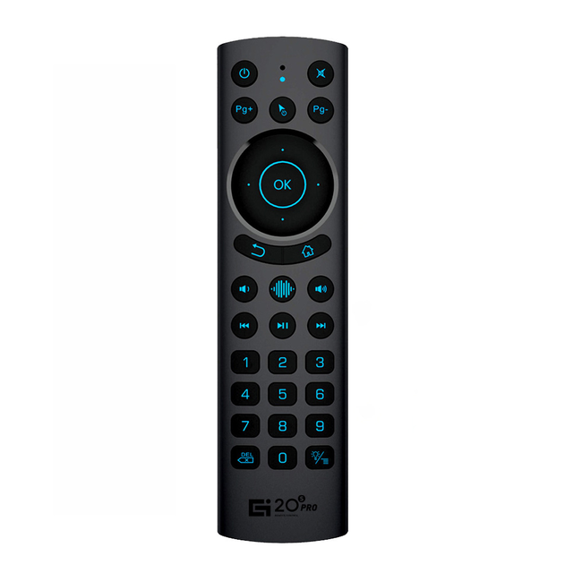 G20s Pro BT Dual-mode Backlit air Mouse Support BT / 2.4G Wireless Smart Voice Android Tv Box Projector Computer Remote Control