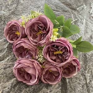 Centro de Mesa de <span class=keywords><strong>Rosas</strong></span> Artificiales Hechas a Mano OBM OEM ODM para <span class=keywords><strong>Comprar</strong></span> al por Mayor, Decoración de Bodas, Hoteles, Fiestas y Fotografía - Product Image 3