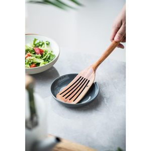 Poggia cucchiaio in ceramica grigia moderna e clip per pentola per gocciolamento per più utensili e cucina supporto per cucchiaio - Product Image 1