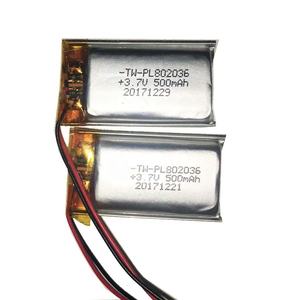 500mAh 802036 3,7 V hard case drone enrich power lithium polymer battery cells - Product Image 2