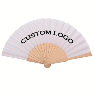 Éventail pliant personnalisé imprimé, portable, léger et décoratif pour cérémonies, festivals, fêtes et usages promotionnels - Product Image 2