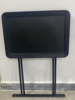 Petite table d'appoint moderne et portable pliante Table basse en fer personnalisée avec plateau en plastique pour meubles de salon
