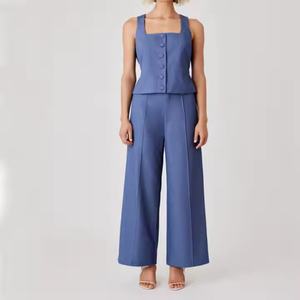 Vestidos Midi Halter de Verano 2025, Personalizados, Modestos, Elegantes y Cómodos, de Mezclilla y Algodón Plisado, para Damas - Product Image 4