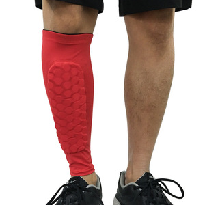 Protège-tibia pour gymnastique, sport, football, nid d'abeille, compression, cyclisme, course, jambe et <span class=keywords><strong>mollet</strong></span>. - Product Image 5