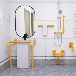 Barra de apoyo de acero inoxidable montada en la pared, pasamanos antideslizante para baño, inodoro y ducha, soporta 150 kg de capacidad de carga. - Product Image 1