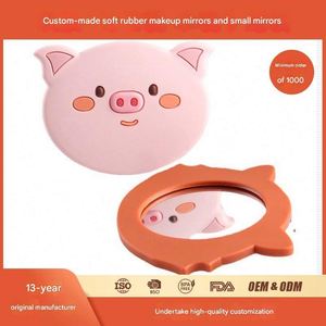 Custom Customized Soft-Gel Makeup Cartoon Portable <b>Mirror</b> Advertising Event <b>Small</b> Gift - Product Image 2