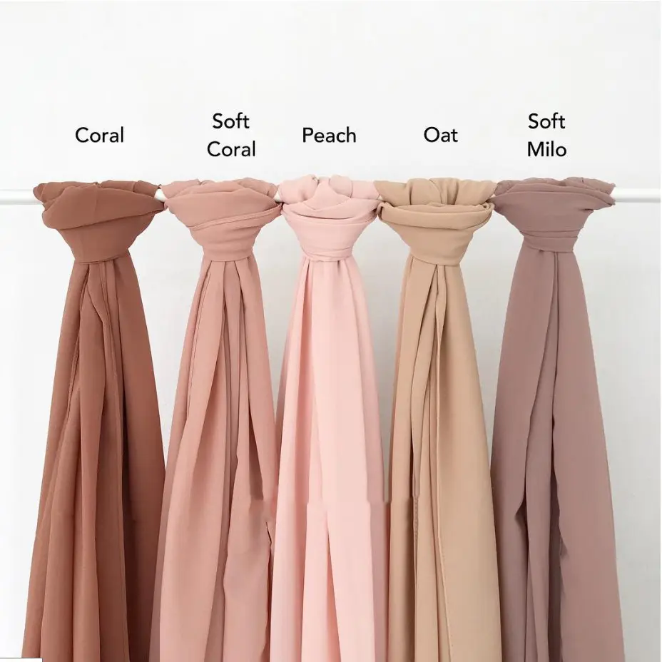 Factory 54 colors Wholesale New Scarf Cheap Solid chiffon hijab Malaysian chiffon headscarf