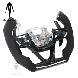 Volante in Fibra di Carbonio Forgiata Personalizzato con LED e Alcantara per <span class=keywords><strong>BMW</strong></span> I8 <span class=keywords><strong>I3</strong></span>, Plug & Play, Montaggio Diretto, Stile Racing - Product Image 3