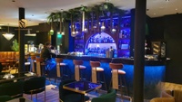 Comptoir de restaurant de luxe comptoir de bar commercial conception café comptoir de café meubles de bar d'hôtel de fantaisie