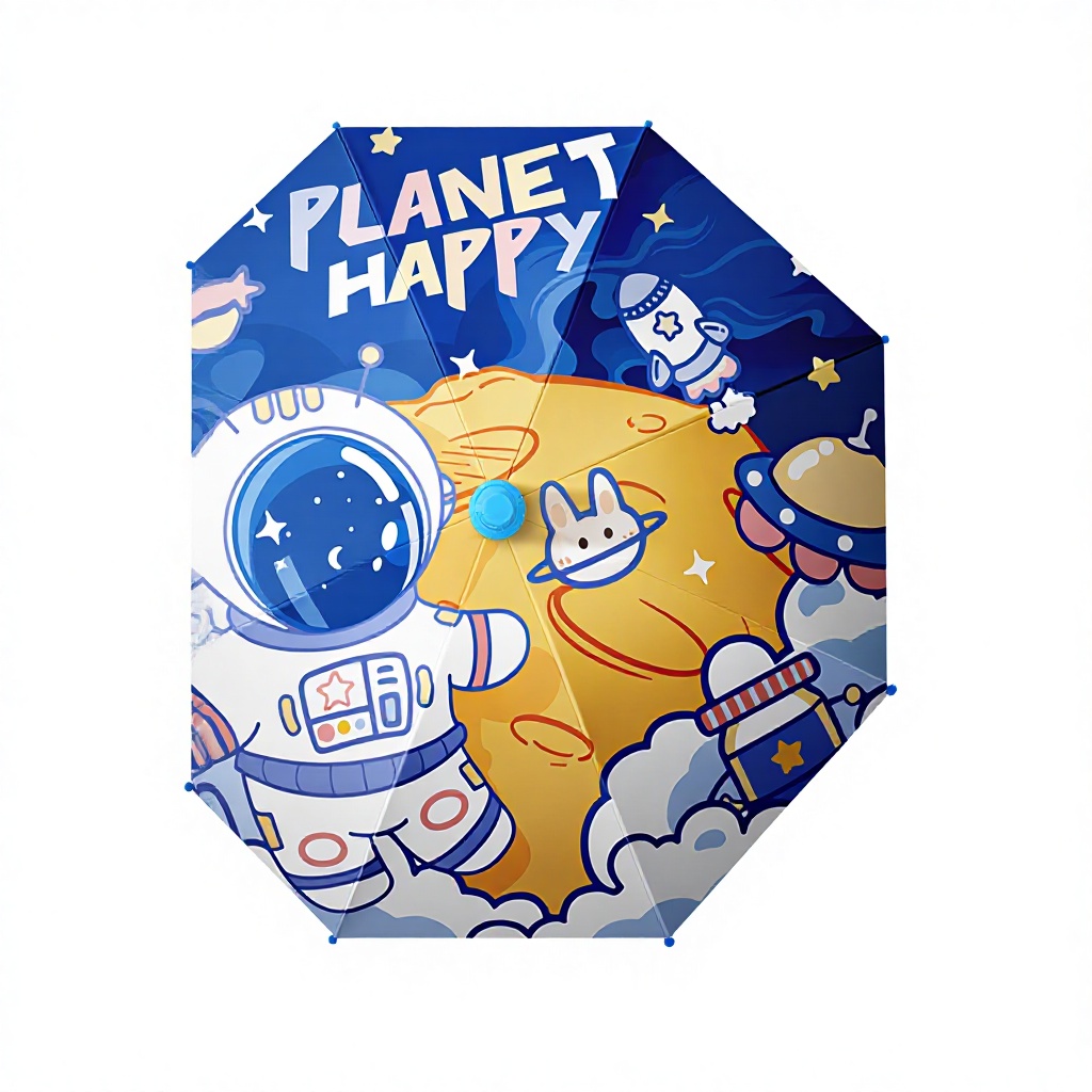 blue Walking in space