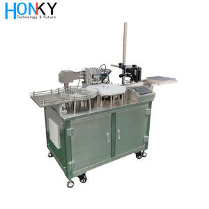 Machine de remplissage et de bouchage automatique de flacons de bureau avec 2300 flacons/heure, plage de 0,6 à 6 ml, pompe <span class=keywords><strong>en</strong></span> céramique, AC 220V - Product Image 3