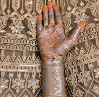 Pochoirs arabes personnalisés 42*57cm pour le henné Mehndi, pour les mains et les pieds, autocollants découpés en argent avec film protecteur