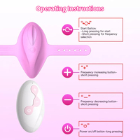Vibrierende Höschen Vibrator Fernbedienung Klitoris-Stimulator 3-Geschwindigkeiten Massage-Dildo für Frauen Masturbation Erwachsene USB Chiyuan