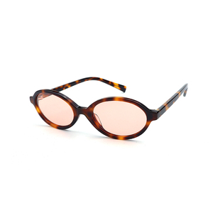 Nuovi occhiali da sole alla moda in acetato con Logo personalizzato stile retrò alla moda a righe uniche Design di marca Miu occhiali da sole in acetato di forma ovale - Product Image 1