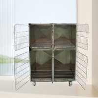 CH haute qualité moderne luxe Cage pour animaux de compagnie 304 acier inoxydable pliable chien caisse vétérinaire Animal clinique boîte meubles pour animal de compagnie