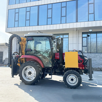 Machine de forage de puits montée sur tracteur la plus vendue avec cabine, équipement de forage de puits d'eau de 200 m