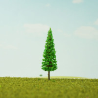 6cm Vert Pin Modèle Arbre Matériel Micro Paysage Simulation Arbre Modèle