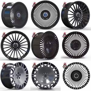 Jantes de voiture forgées en usine aluminium brossé brillant 23*9.5-24*12 Compatible avec <span class=keywords><strong>Cadillac</strong></span> Rolls-Royce Bentley - Product Image 4