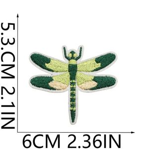 แพทช์รูปแมว นางฟ้า ใบไม้ เต่า โดนัท แมลงปอ สีเขียวเข้ม ปักลาย รีดติดเสื้อผ้า หมวก กระเป๋า สำหรับตกแต่ง - Product Image 2