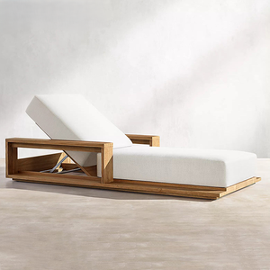 كرسي استلقاء خارجي عالي الجودة لحمام السباحة قابل للتعديل، أثاث خارجي للفنادق والشواطئ، صنع في تركيا - Product Image 2