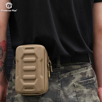 Protector Plus - Sacoche de ceinture tactique légère en nylon à coque rigide pour accessoires EDC - Sac banane tactique d'extérieur