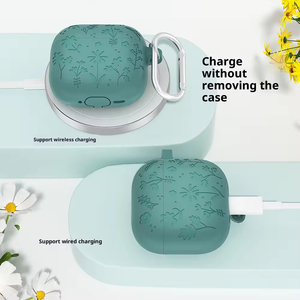 Coque de protection souple en silicone motif fleur simple pour Airpods 4 et Pro 2, accessoires pour écouteurs Bluetooth - Product Image 4