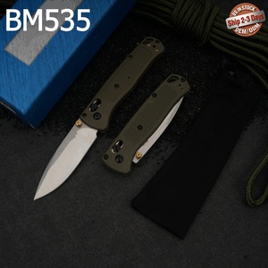 มีดพับ BMBugout DIY สำหรับการเอาชีวิตรอดกลางแจ้งและการตั้งแคมป์ รุ่น BM535 ใบมีดเหล็ก S30V ด้ามจับทำจากไนลอนและไฟเบอร์กลาส ปลายมีดแบบ Spear Point ขนาด 19 ซม. รับผลิตแบบ OEM ปรับแต่งได้ - Product Image 1