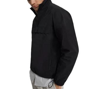 Chaqueta de Hombre de Alta Calidad, Resistente al Agua, con Cierre de Media Cremallera, Solapa y Bolsillo Frontal Grande, Cortavientos - Product Image 4