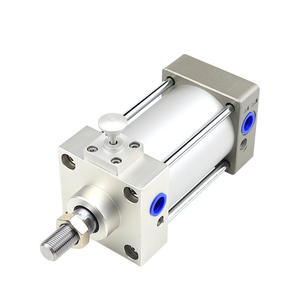 Cilindro Neumático Estándar con Bloqueo Frontal SCLF32/40/50/63/80x50-100-200-300-500S, Piezas Neumáticas con Cilindro de Bloqueo - Product Image 2