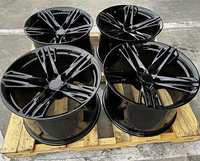 Juego de 4 Rines Forjados de Cinco Radios Estilo ZL en Negro Brillante de 20 Pulgadas 20x10 / 20x11 5x120 para Chevy Camaro SS RS LZ1 Edition