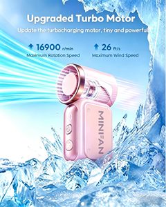 พัดลมมือถือพกพา USB Mini 199 ระดับความเร็ว N68 พัดลมเทอร์โบความเร็วสูงแบบพับได้ พลาสติกตั้งโต๊ะขนาดเล็ก สำหรับใช้ในครัวเรือน - Product Image 6