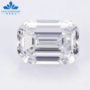 Fancy Jewelry Loose IGI Certificate Lab Grown E VS1 2CT 6X8MM Emerald Cut Very Good Cut HPHT Diamonds