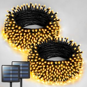Guirlandes lumineuses solaires <span class=keywords><strong>LED</strong></span> IP65 <span class=keywords><strong>pour</strong></span> l'extérieur, <span class=keywords><strong>pour</strong></span> la décoration de Noël, de la cour et d'Halloween - Guirlandes lumineuses colorées - Product Image 2