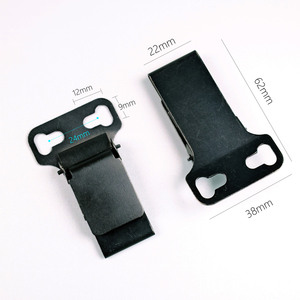 เข็มขัดไอดับบลิวบีสแตนเลสแบบไม่ใช้ห่วงคลิปหนีบเหน็บเข็มขัดปลอกหุ้มหัวเข็มขัดกระเป๋าโมลปรับได้ไม่สามารถใช้ติดตั้งฮาร์ดแวร์ได้ - Product Image 2