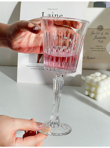 <span class=keywords><strong>Copas</strong></span> de Cristal Rayadas Hechas a Mano de 285 ml, <span class=keywords><strong>Copas</strong></span> de Vino Tinto Bordeaux Modernas Europeas de Lujo para Bodas y Fiestas, Venta al Por Mayor - Product Image 4