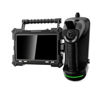 Endoscope de type split à écran tactile HD 8'' NDT, boroscope de bureau, étanche P67, 360° °   Boroscope articulé pour l'inspection des soudures