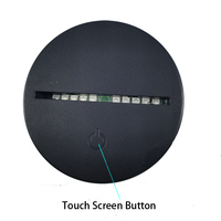 Base de Luz Nocturna LED con Panel Acrílico Personalizado con Pantalla Táctil, Lámpara de Escritorio 3D, LED de 7 Colores Cambiables, Alimentación por USB/Batería, Venta al por Mayor