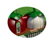 Dôme géodésique en EPS, imperméable, anti-corrosion, résistant au feu de classe B1, kit de construction de maison autoportante pour village d'éco-tourisme