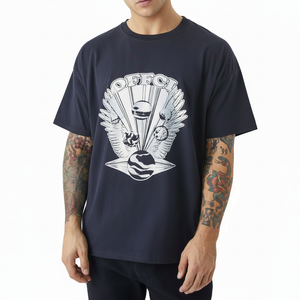 Nouveau à la mode fait avec le meilleur matériel hommes t-shirt imprimé surdimensionné bas quantité minimale de commande prix usine hommes sérigraphié t-shirts - Product Image 1