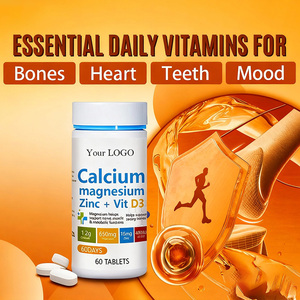 Viên uống Canxi Magie Kẽm <span class=keywords><strong>Vitamin</strong></span> D3 hấp thụ cao OEM - Bổ sung collagen tăng cường sức khỏe xương cho người lớn - Product Image 3