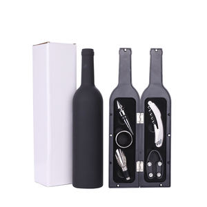 Ensemble cadeau d'accessoires pour le <span class=keywords><strong>vin</strong></span> BST Wholesale, tire-bouchon en métal moderne en forme de <span class=keywords><strong>bouteille</strong></span>, 5 en 1, <span class=keywords><strong>rouge</strong></span> - Product Image 6