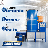 Nouvelle machine d'expansion EPS continue GUIJU avec alimentateur EPS, machine à mousser les billes de mousse EPS avec certification CE