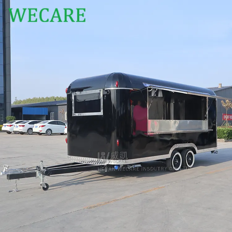 WECARE Desain Modis Trailer Makanan Cepat Saji Truk Makanan untuk Dijual Di Dubai